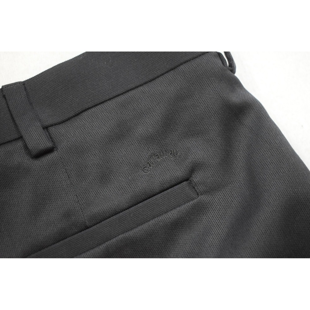 Callaway Golf Shorts Black Performance Wicking Pleated Mens Size 38 x 10" - Picture 4 of 4